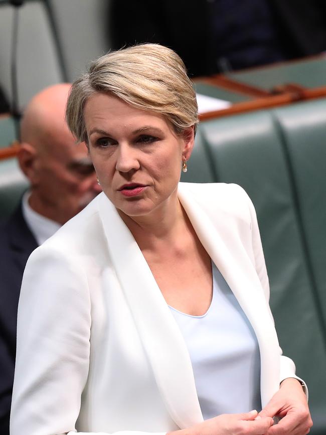 Tanya Plibersek gives her emotional tribute. Picture: Kym Smith