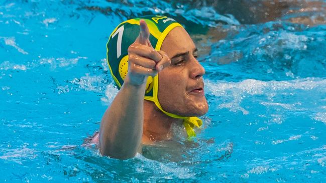 AJ Roach in action at the FINA world championships earlier this year.