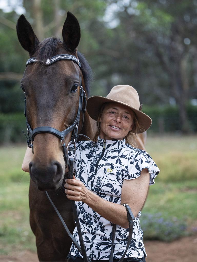 Para dressage competitor Brooke Neville with her competition horse Checklist D (stable name Saxon). Picture: Kevin Farmer