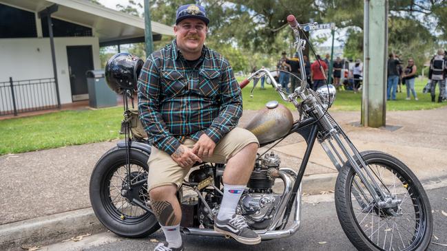 Brett Tiggs at the Downs Motorcycle Sport Club 2024 toy run. Sunday, December 15, 2024. Picture: Christine Schindler