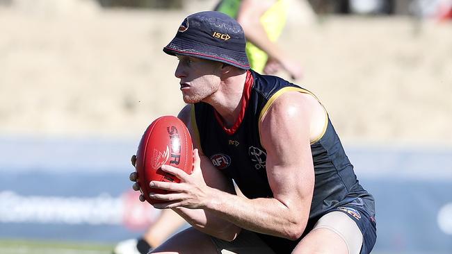 Reilly O'Brien at Crows training prior to Christmas. Picture: SARAH REED