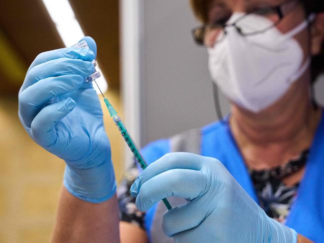 An employee of the GGD Haaglanden prepares the equipment to dispense the monkeypox vaccination to specific at risk groups in Amsterdam. Picture: AFP / Netherlands OUT