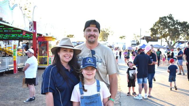 Families at the Lights on the Hill Trucking Memorial event at Gatton on Saturday, September 30, 2023.