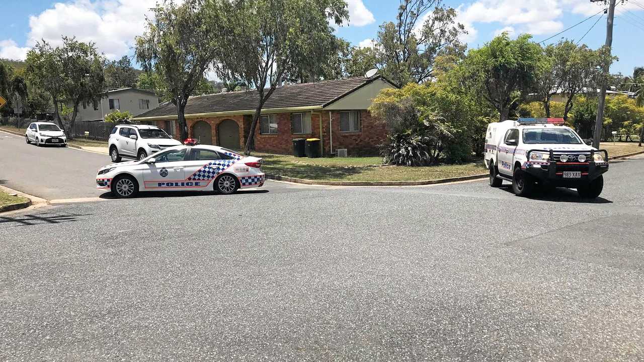 Police blocked off a residential area of Frenchville on Tuesday to manage a police incident. Picture: Vanessa Jarrett