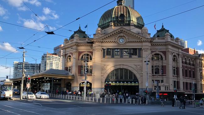 An artist's impression of the security upgrade to Flinders Street Station. Picture: SUPPLIED