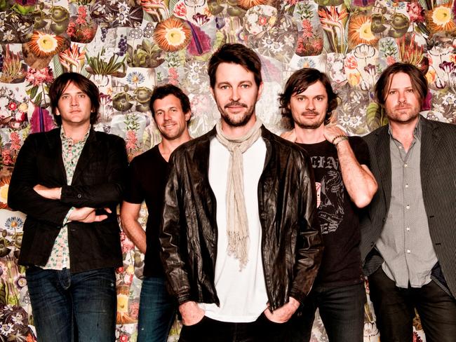 Members of Australian rock band Powderfinger.