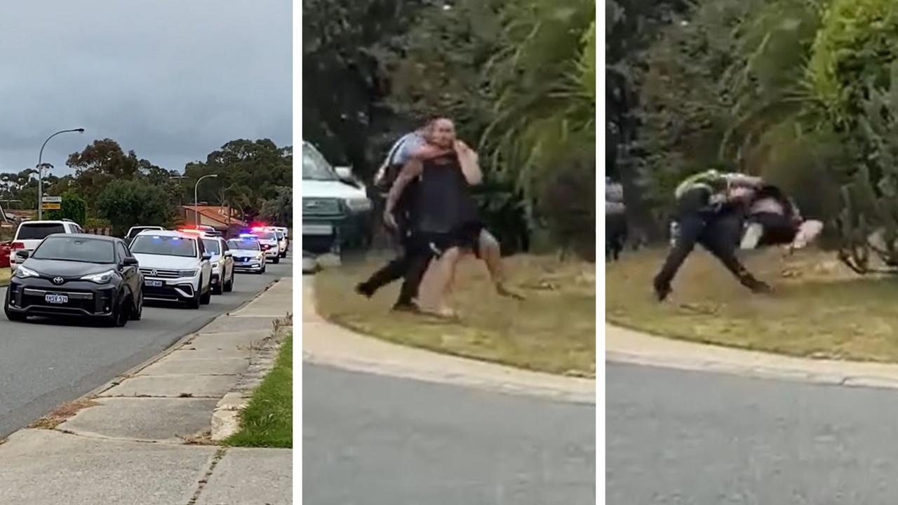 Spearwood, Perth: WA Police officer slams man in tackle after car chase ...