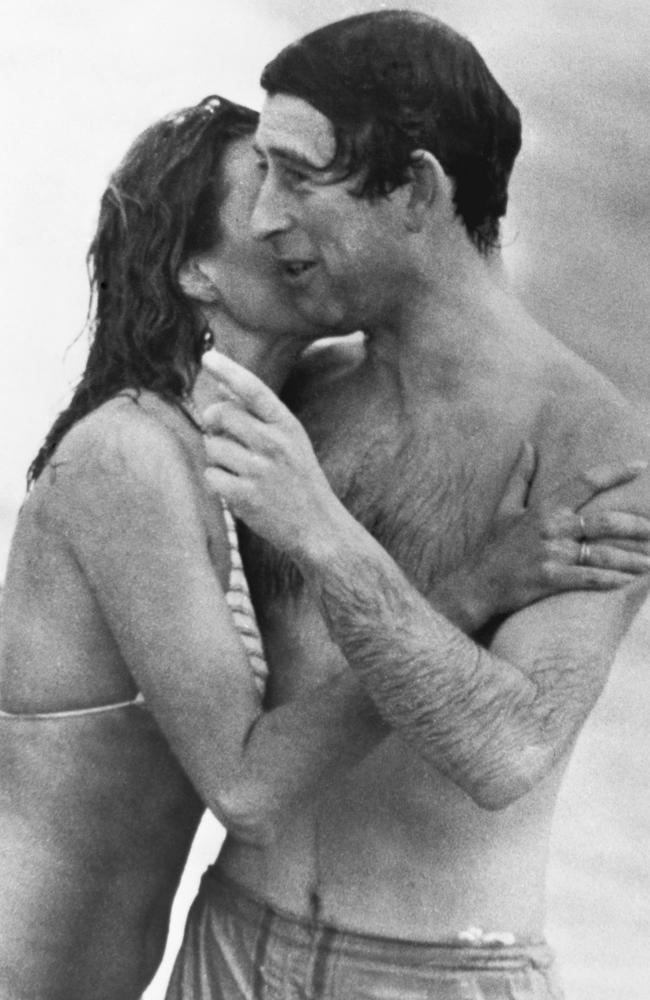 Prince Charles was kissed by Jane Priest as he merged from the water at Cottesloe beach in Perth, during his 1979 tour of Australia Picture: Ã&#130;Â© Hulton-Deutsch Collection/CORBIS/Corbis/Getty.