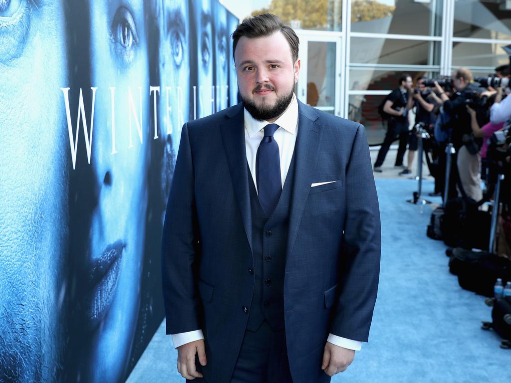 John Bradley attends the premiere of HBO’s “Game Of Thrones” season 7 at Walt Disney Concert Hall on July 12, 2017 in Los Angeles, California. Picture: Getty