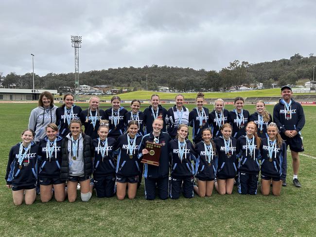 The Combined Catholic Colleges won the NSW All Schools AFL U15s girls title. Picture: Contributed