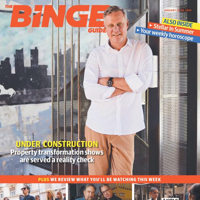 Peter Maddison stars on the cover of this Sunday’s <i>The Binge Guide</i>. Picture: <i>Grand Designs Australia</i> for<i> The Binge Guide</i>