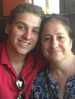 Aaron Harrouff, pictured with his mum, Mina Harrouff, who was that concerned about her son’s disappearance that she called 911. Picture: Facebook