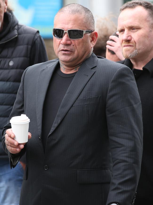 Dean Martin, uncle of Tigers star Dustin, outside court. Picture: David Crosling