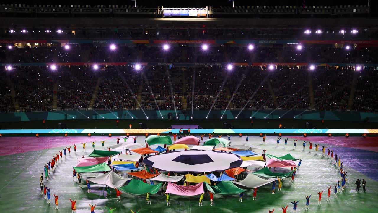 Performers dance during the opening ceremony. Picture: Buda Mendes/Getty Images