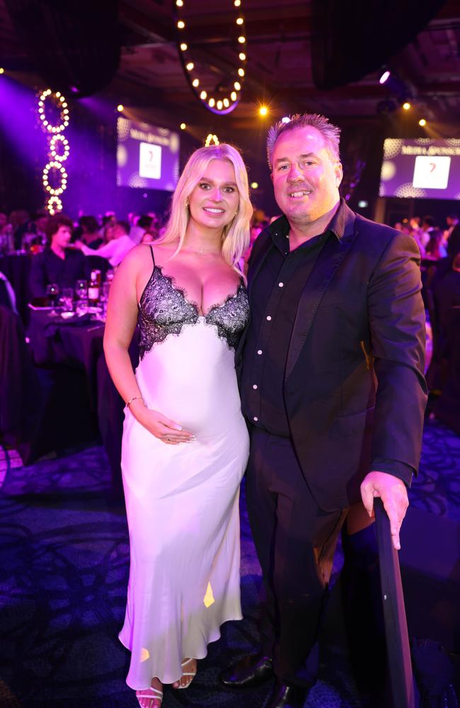 Jess Logan and Matt Browning at the Gold Coast Business Excellence Awards Gala 2023 at The Star Gold Coast. Picture: Portia Large