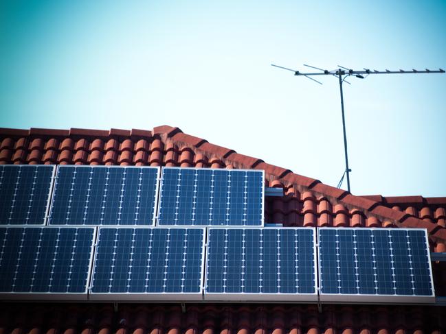 Rooftop solar panels image from istock