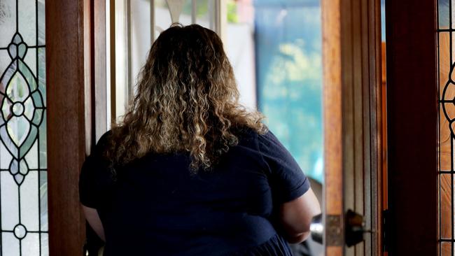 A teacher has told of how a life-changing assault by a student several years ago left her in a years-long battle with the department over an alleged botched return to work program. at her home. Pic: Tara Croser.