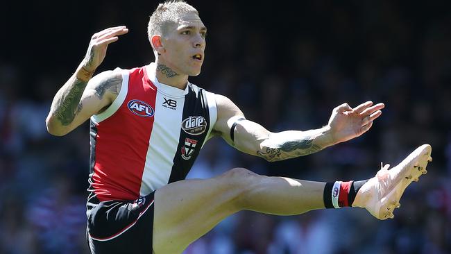 Matthew Parker had 17 disposals and two goals on debut. Picture: Michael Klein.