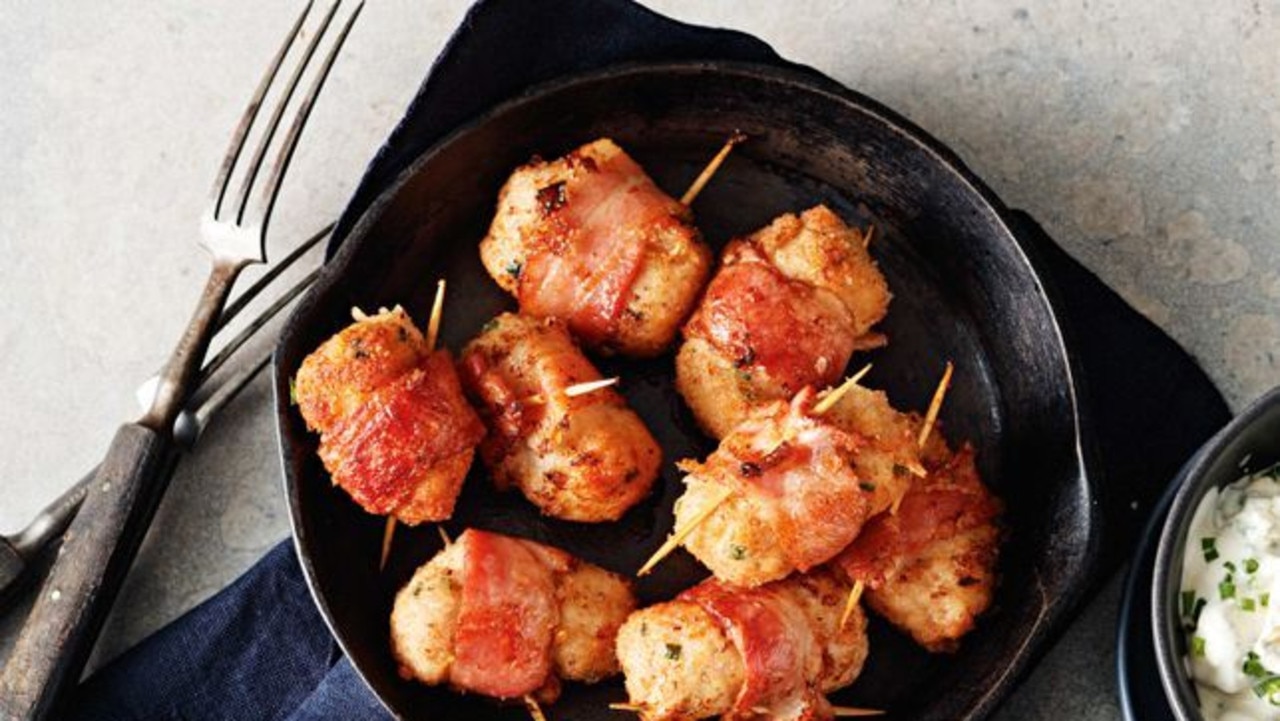 Chicken and bacon ranch meatballs.