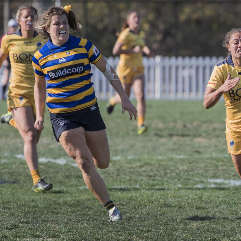 Action from the opening weekend of the Aon Rugby Sevens. Picture: CAVAN FLYNN