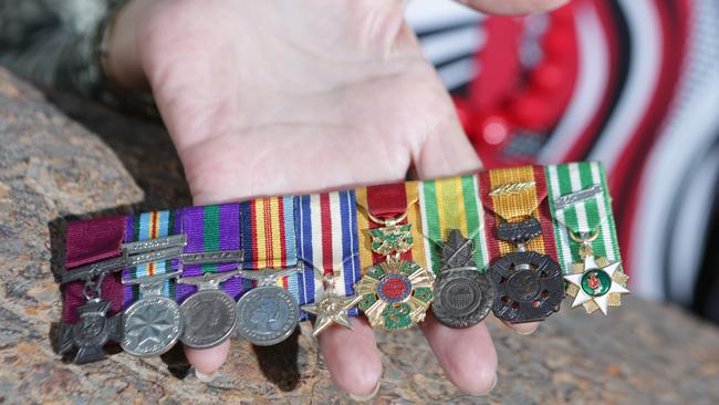 Warrant Officer Kevin Wheatley’s war medals are treasured by his family.