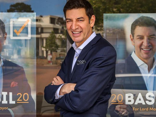 15/10/2020Media personality Basil Zempilas has completed his campaign for Lord Mayor of Perth, photographed in East Perthpic Colin Murty The Australian