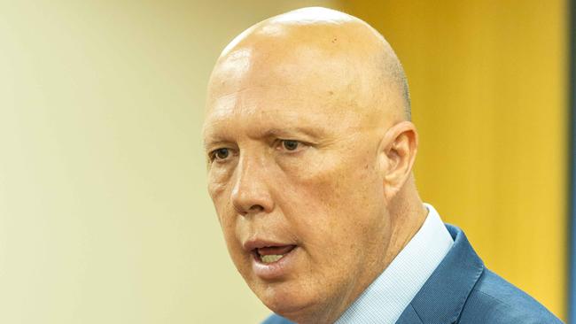 Leader of the Opposition Peter Dutton. Picture: Richard Walker