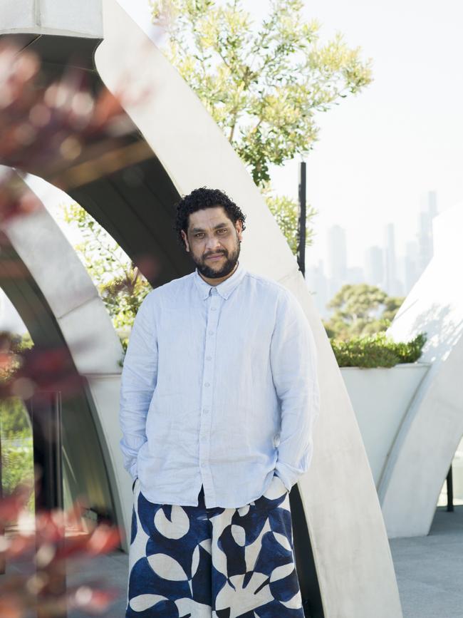 Todd Fernando photographed on the rooftop of the Victorian Pride Centre. Picture: Elke Meitzel