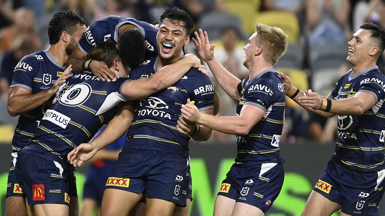 Jeremiah Nanai and the Cowboys have been the surprise packet of the season. Picture: Ian Hitchcock/Getty