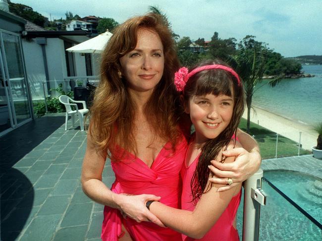 Designer and actor Susan Hannaford with her daughter Marquessa at their home in NSW&gt; Picture: Supplied