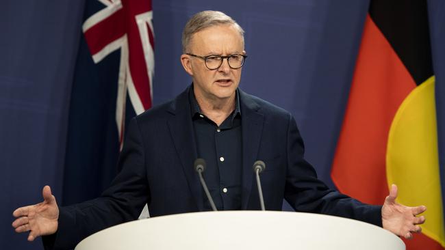 Mr Albanese ‘declared the summit a success before it began, which hardly augurs well for substantive outcomes’. Picture: NCA NewsWire / Monique Harmer