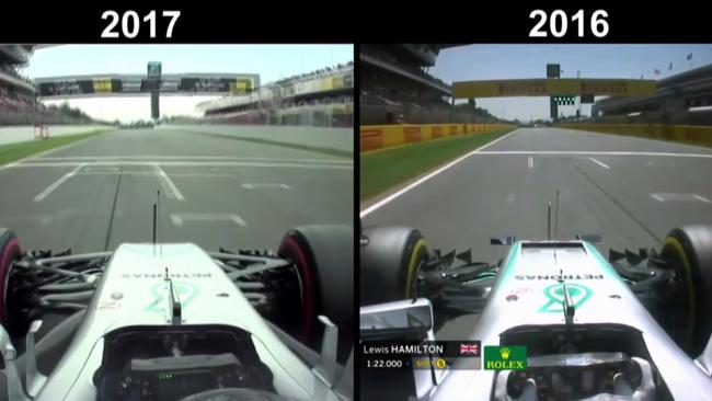 F1 Comparison. 2017 Valtteri Bottas. 2016 Lewis Hamilton.