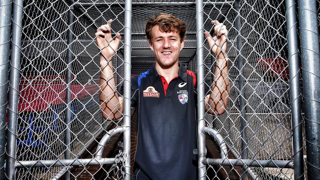 Young Bulldogs star Jack Macrae doesn’t mind flying under the radar. Picture: Michael Klein