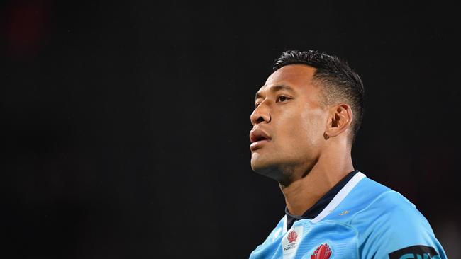 Israel Folau was hounded in Christchurch.