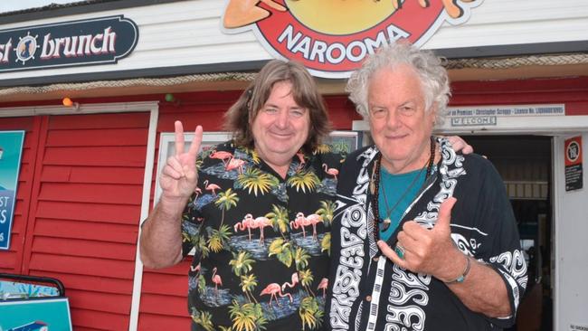 Chris (left) and Robyn Scroggy put their heart and soul into the Narooma restaurant. Picture: Facebook