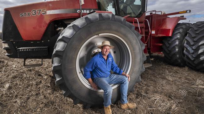 Brett Hosking at his Oakvale farm. He said road freight charges hit producers during the most recent grain harvest, with some farmers paying up to 30 per cent more to truck grain from farms.