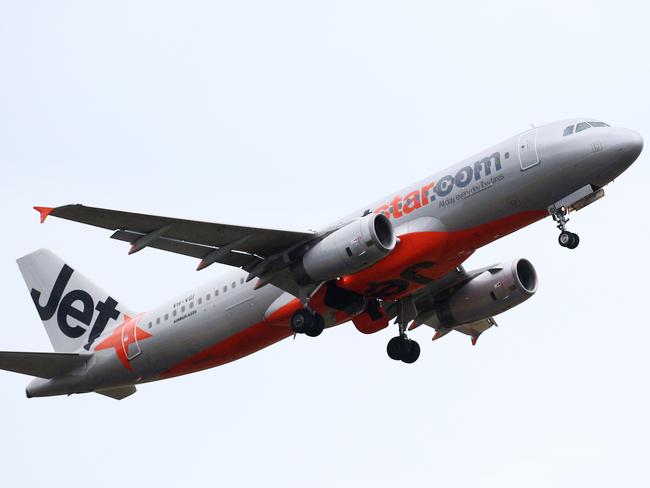 A Jetstar Airbus A320 commercial passenger plane takes off from the Cairns Airport. PICTURE: BRENDAN RADKE