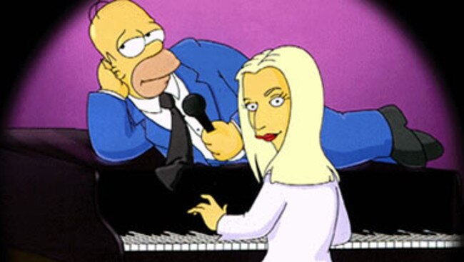 Singer-songwriter Judith Owen in a cameo on The Simpsons.