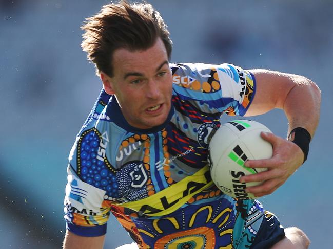 Parramatta's Clint Gutherson during the NRL match between the Bulldogs and Parramatta at ANZ Stadium, Homebush. Picture: Brett Costello