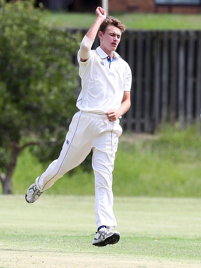 Tom Balkin has been the fast bowler of the GPS competition so far. Picture: Tertius Pickard