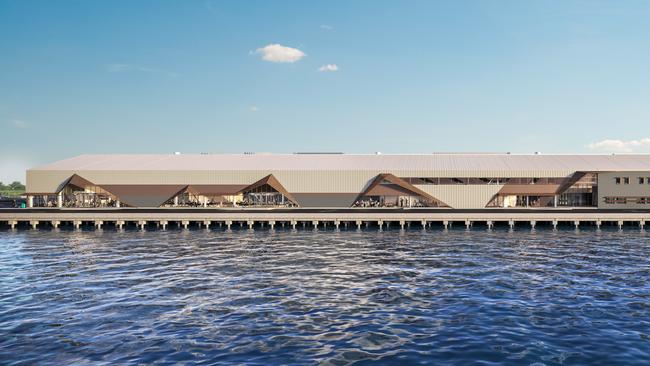 External artist impressions of the Spirit of Tasmania ferry terminal in Geelong