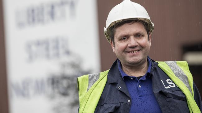 Steve Dash, training and competency co-ordinator at the Liberty Steel plant owned by Sanjeev Gupta in Newport, Wales, UK. Picture: Ella Pellegrini