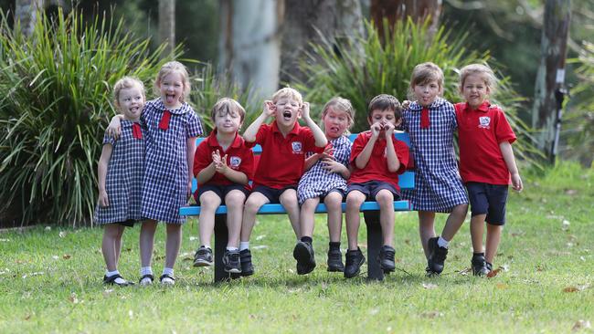 My First Year – Kindy students pictured at Wyong Creek Public School. Picture: Sue Graham