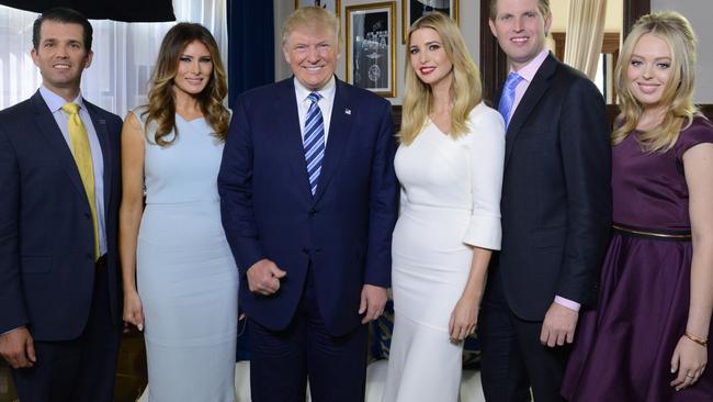 The Trump clan could rake in extra cash because of their patriarch’s job. Pic: Getty