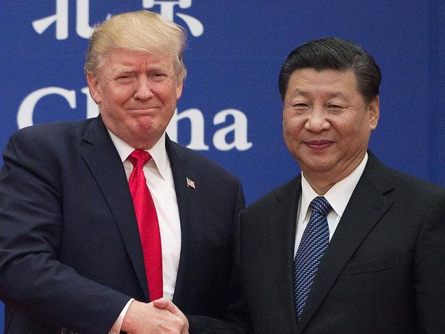 US President Donald Trump and China's President Xi Jinping. Picture: AFP