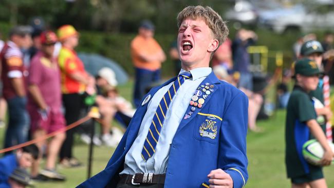 An Ashgrove senior leaders supporters at Andrew Slack Oval. Picture, John Gass