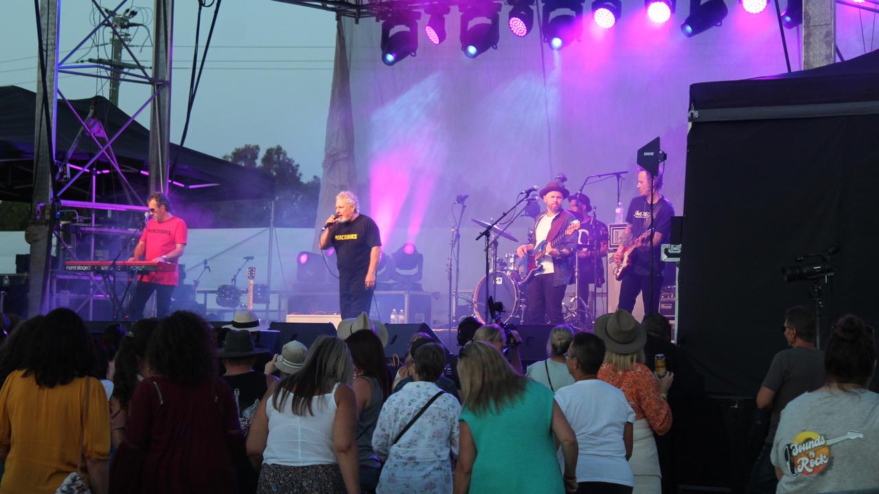 Hundreds rocked up to Burnett Heads for the Sounds of Rock Festival on Saturday night.