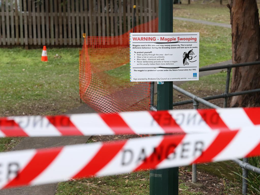 Council has shut a footpath in Glindemann Park. Picture: Liam Kidston