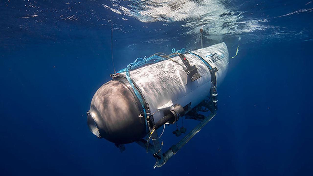The tragic implosion occurred 90 minutes into the voyage at approximately 11,000 feet below the surface in the North Atlantic Ocean. Picture: OceanGate Expeditions/AFP