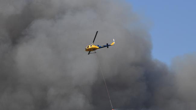 Emergency Services fight to control the at Peregian.